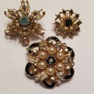 Vintage Brooch Pins Bundle of 3